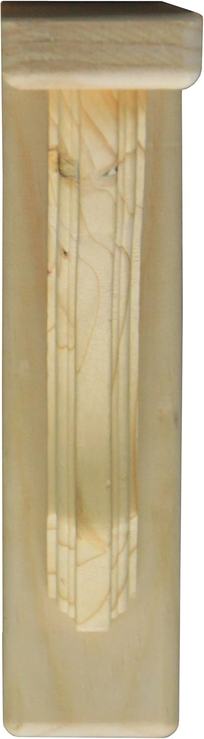 BR-3 Wood Shelf Bracket in Pine 6-3/4" x 8-1/4" x 2" (Set of 2)