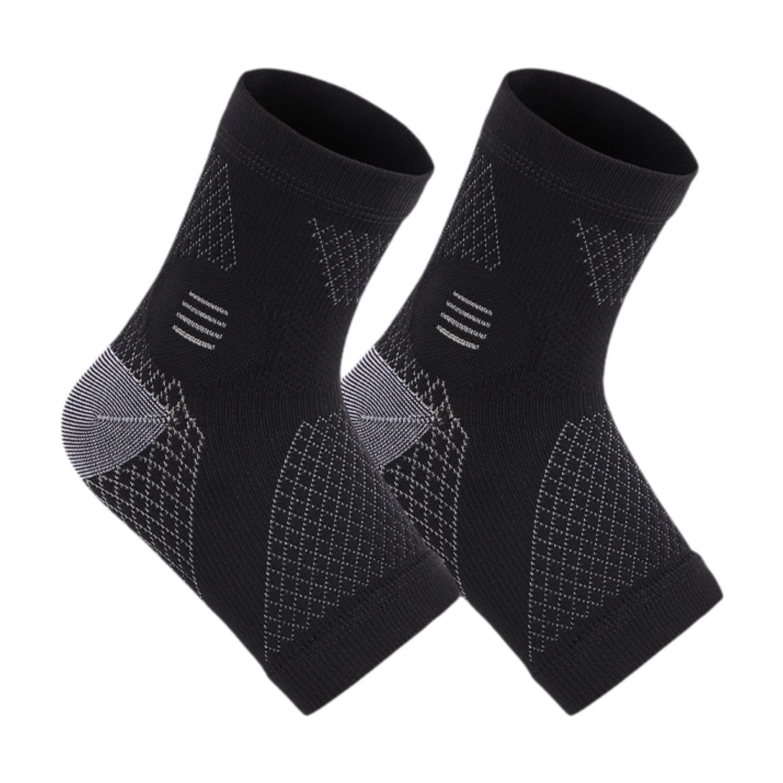 enakshi (label) Ankle Compression Socks Sweat Absorbing Breathable for Men/Women Ankle Brace L Black|Health & Beauty | Medical, Mobility & Disability | Orthopedics & Supports | Orthotics, Braces & Sleeves-picture-52