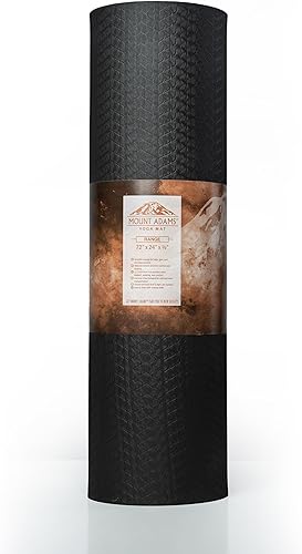 Mount Adams Range - Tapete de ejercicio de 12 pulgada de grosor (con o sin ojales), TPE ultra acolchado, suave y de apoyo para yoga, estiramiento,