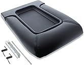EcoAuto Center Console Lid Replacement Kit for 99-07 Silverado, Avalanche, Suburban, Sierra, Yukon - Replaces OEM 19127364, 19127365, 19127366 (Dark Gray)