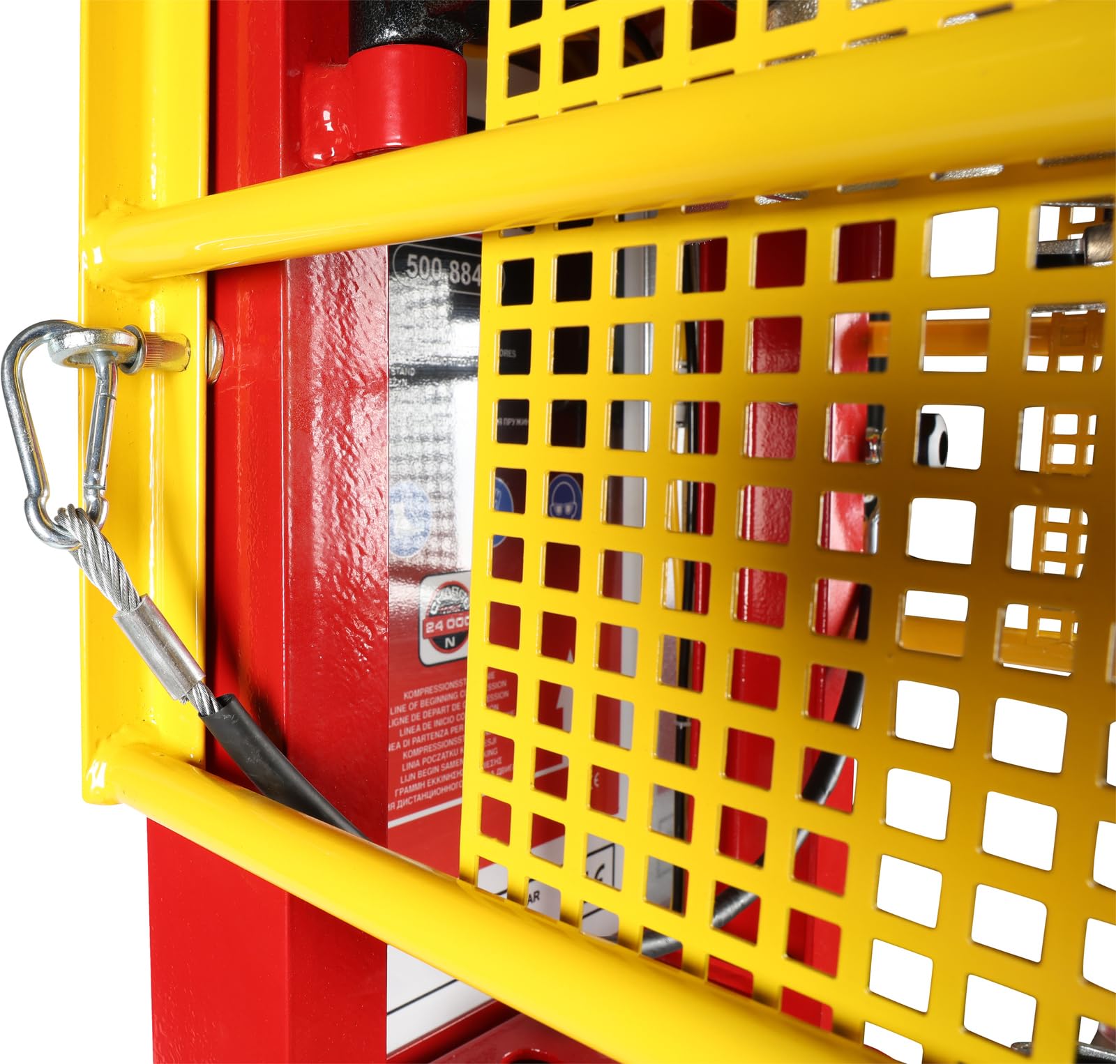 KS Tools 500.8845 Druckluft-Stand-Federspanner mit Doppel-Zylinder und Untergestell