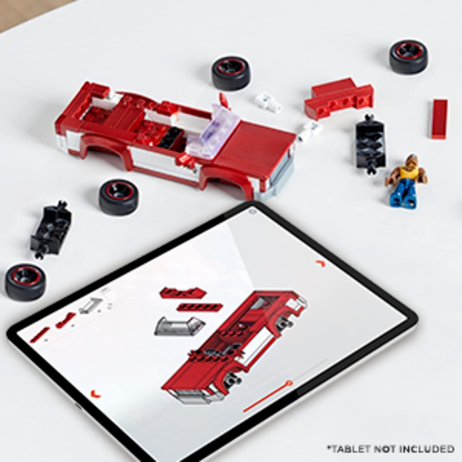 MEGA Hot Wheels '83 Chevy Silverado building toy pieces and digital instructions