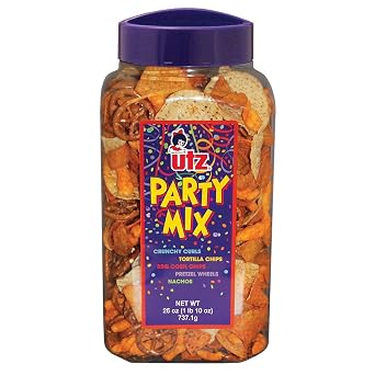 Utz Snack Variety Pack (60 Count) with Party Mix Barrel