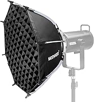Vista 1 de NEEWER 22"/55cm Octagonal Softbox, Quick Release Bowens Mount Softbox with Honeycomb Grid, Light Diffusers, Bag for RGB CB60 CB60B CB200B MS60B