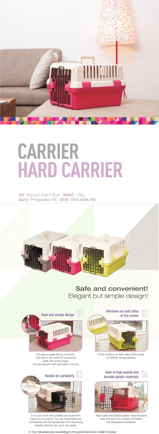 Alpha Dog Series Hard Carrier (Pink)
