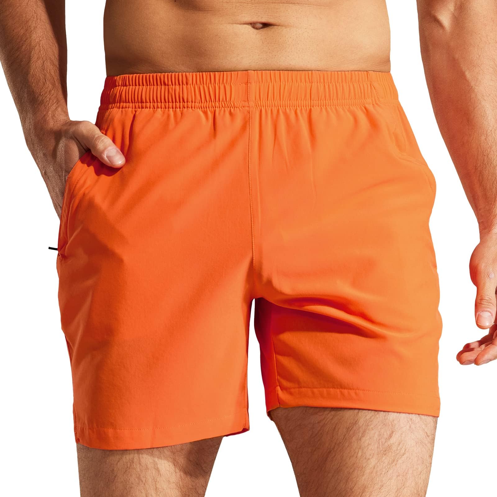 MIER Men's 5 Inch Inseam Running Shorts, Quick-Dry with Pockets