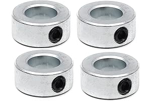Precision 1" Bore Collars For Securing Shafts (4-Pack)