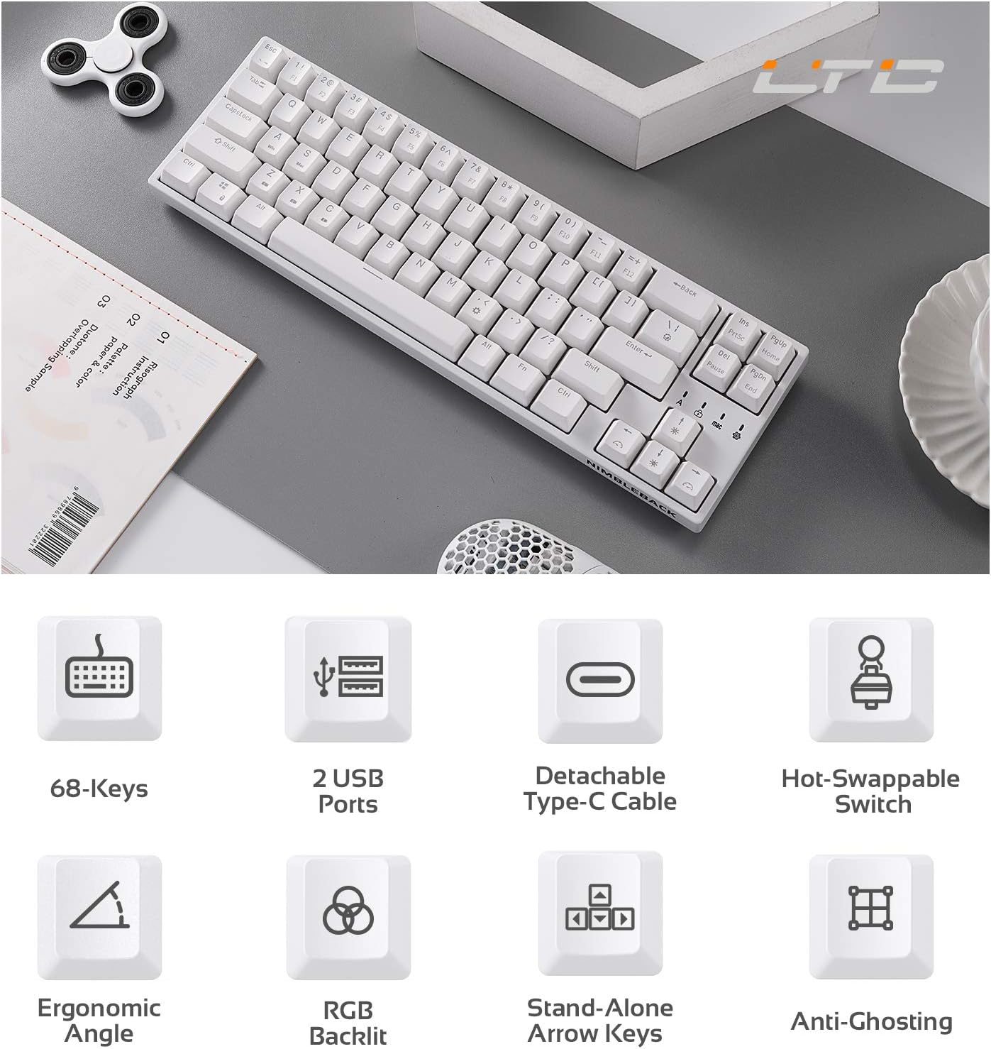 LTC NB681 Keyboard Features Icons