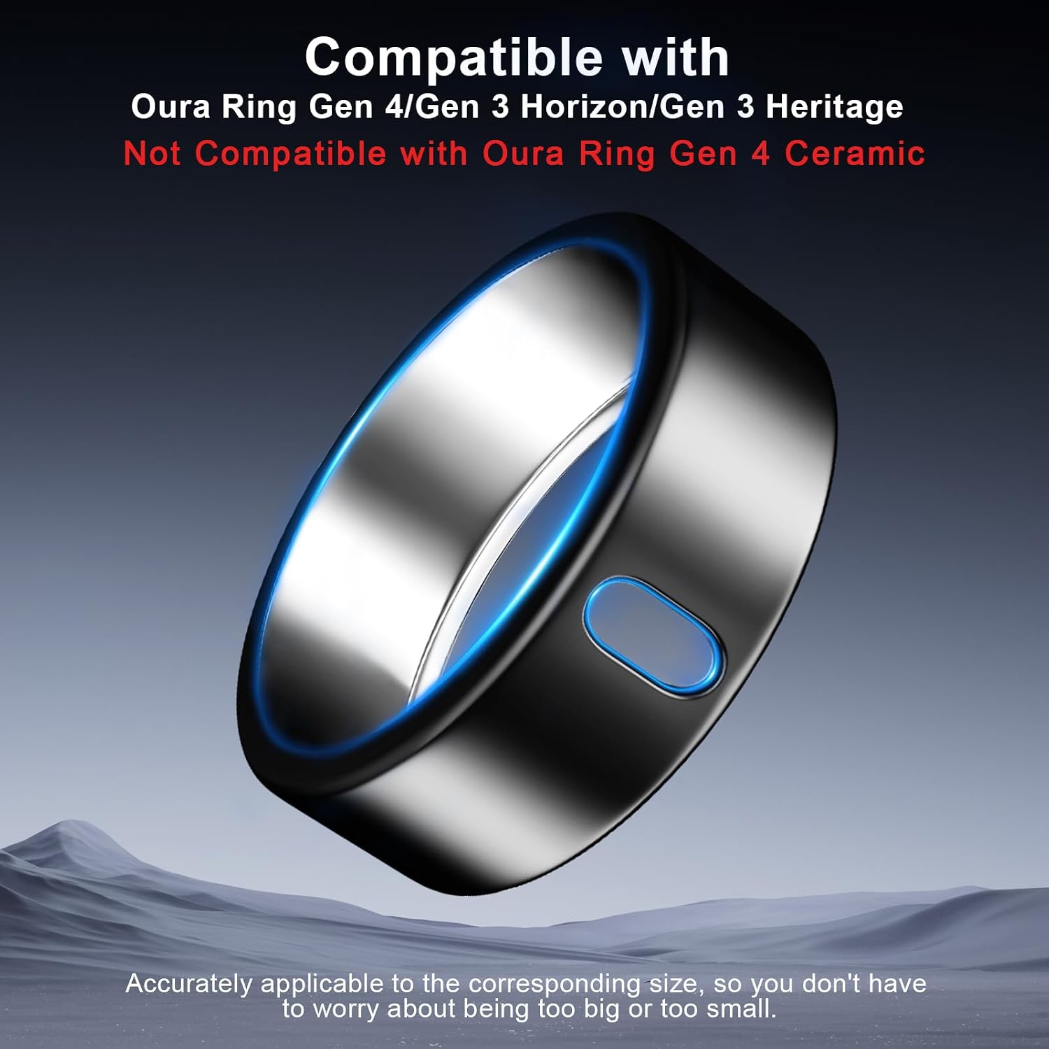 5 Pack Ring Cover Compatible with Oura Ring Gen 4, 3 Horizon/Heritage image 2