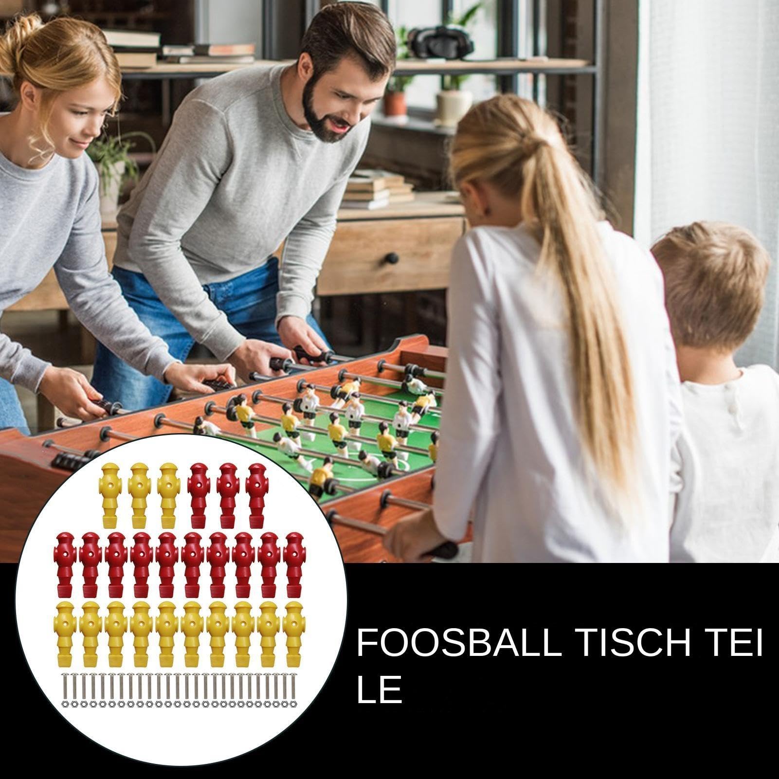 Generisch Set di ricambio per calcio balilla da biliardino, kit di parti in