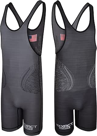 Amazon.com: Exxact Sports Reversible Men's Wrestling Singlet, High ...