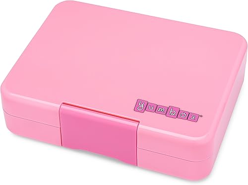 Miniatura 3 de Yumbox Lonchera Bento a prueba de fugas para niños (rosa fifi con bandeja arcoíris) con 3 compartimentos