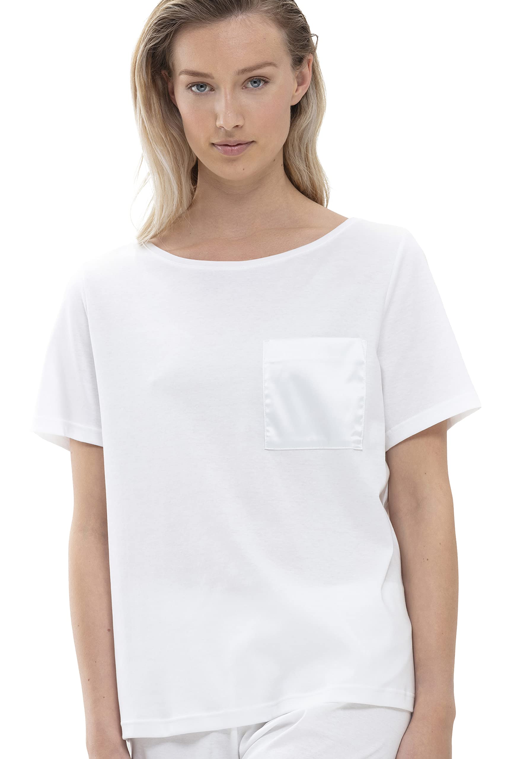 Mey Damen T-Shirt - Homewear Oberteil Kurzarm aus 100% Bio-Baumwolle - GOTS Zertifiziert - Serie Sleepsation - 17213