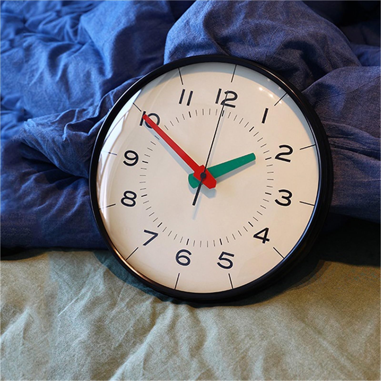 Cucina Camera da letto semplice e moderna con orologio parete silenzioso 12 pollici alimentato a batteria Decorazioni per interni