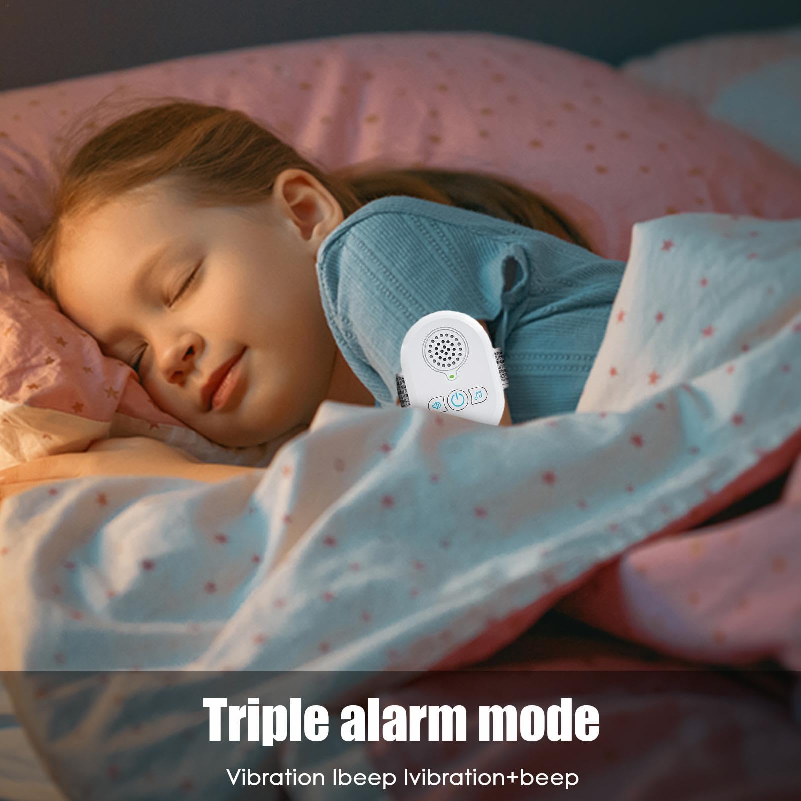 Sensor de enuresis de cama, solución de entrenamiento para ir al baño, alarma de sonido fuerte, alerta de vibración fuerte, monitor de enuresis nocturna, dispositivo de entrenamiento eficaz, sensor