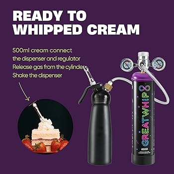 Amazon.com: GreatWhip 700g Whipped Cream Charger 1.1L Passion