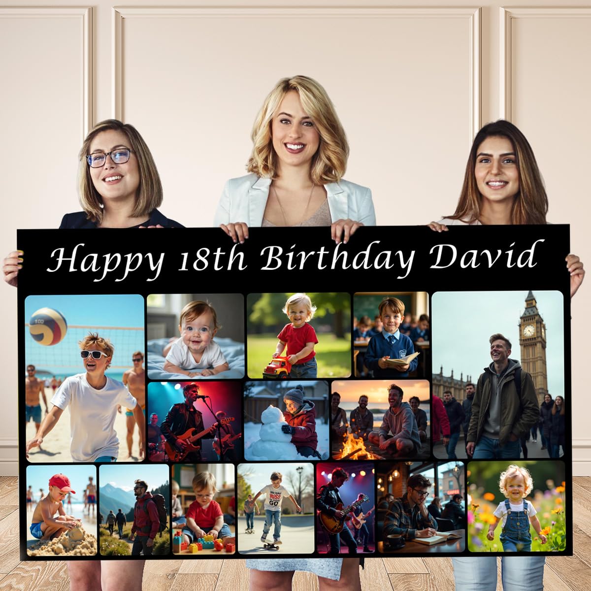 RUMIA - Banner De Cumpleaños Con Temática De Viaje, Decoración De