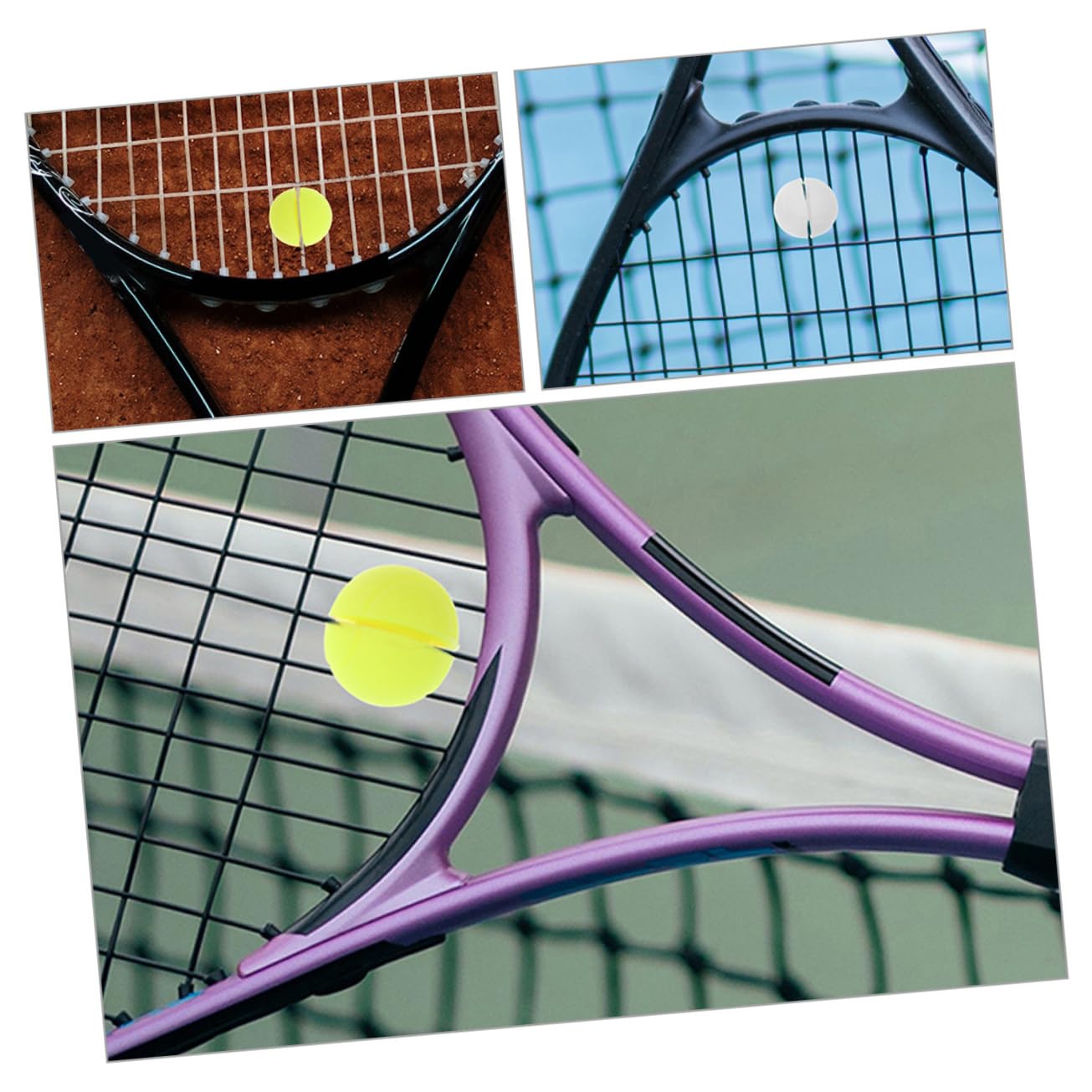 NULYLU Professional Tennis Racket Vibration Damper 2 Pcs Shock Absorbers Tennis Racket Dampener