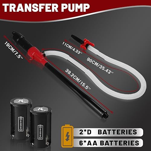 Miniatura 17 de Bomba de transferencia de combustible mejorada 2025 – Bomba de gas de carga USB a prueba de fugas para lata de gasolina – Bomba portátil de 2.8 GPM