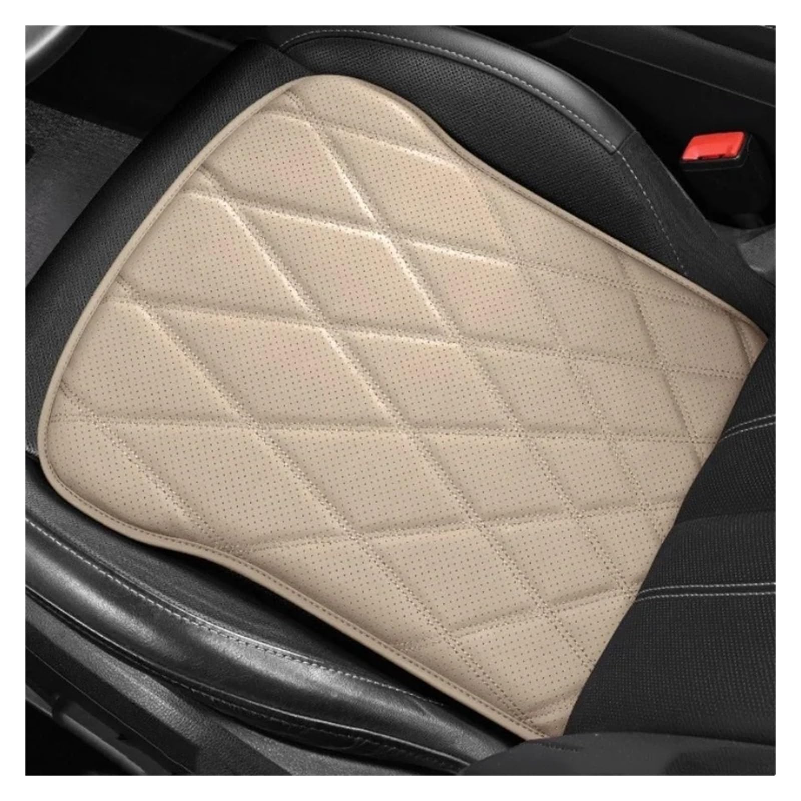 EDXNCVVM Car Breathable Cushion Four Seasons Non-Slip Chair Cushion Comfortable Butt Cushion Car Interior Supplies(CHERRY)
