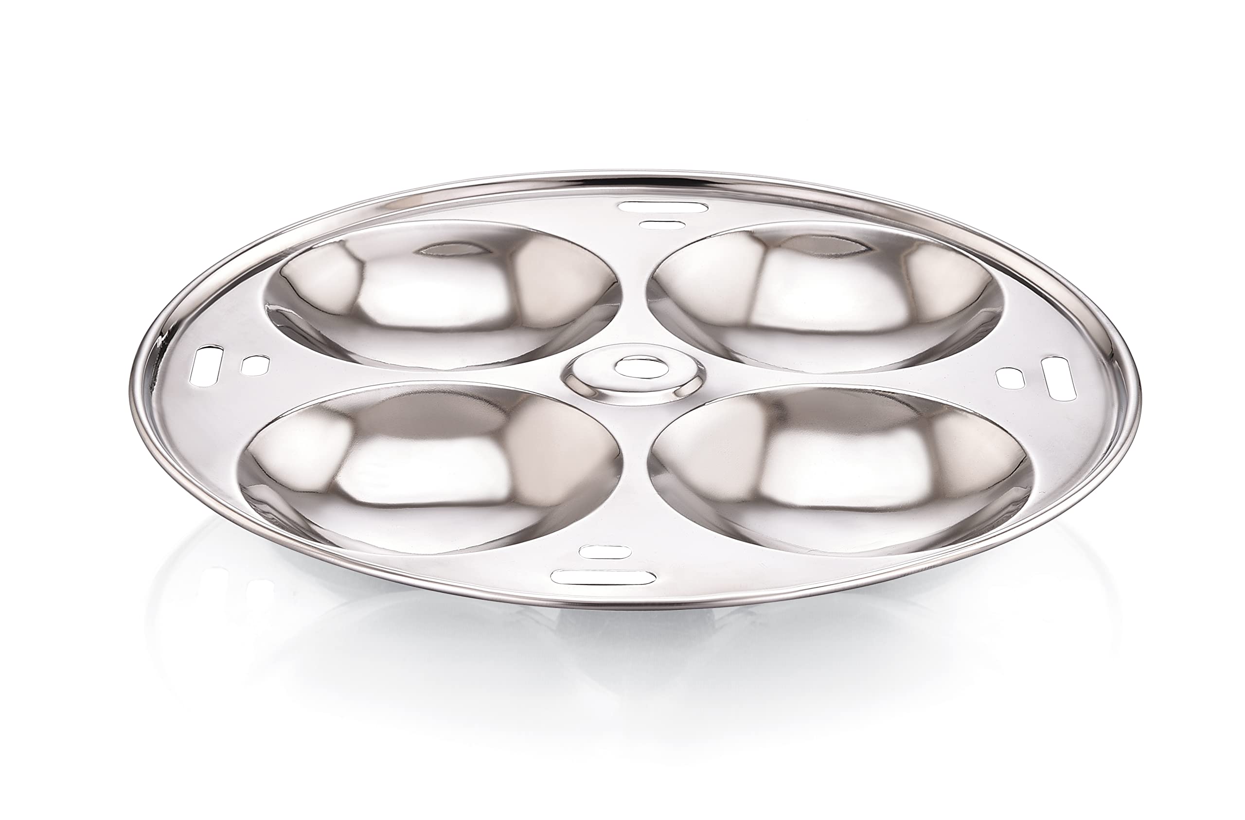 Expresso Stainless Steel Idly Plate Without Stand (Thick Gauge), 20.5 cms, 1-Piece, 4 Standard Idlis/Plate-image-13