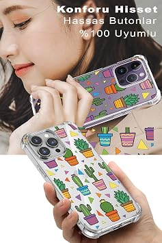 PrintiFy Samsung Galaxy S21 FE Uyumlu Water Color 4 Baskılı Şeffaf Köşe Korumalı Antişok Kılıf