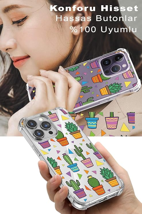PrintiFy Samsung Galaxy S21 FE Uyumlu Water Color 4 Baskılı Şeffaf Köşe Korumalı Antişok Kılıf