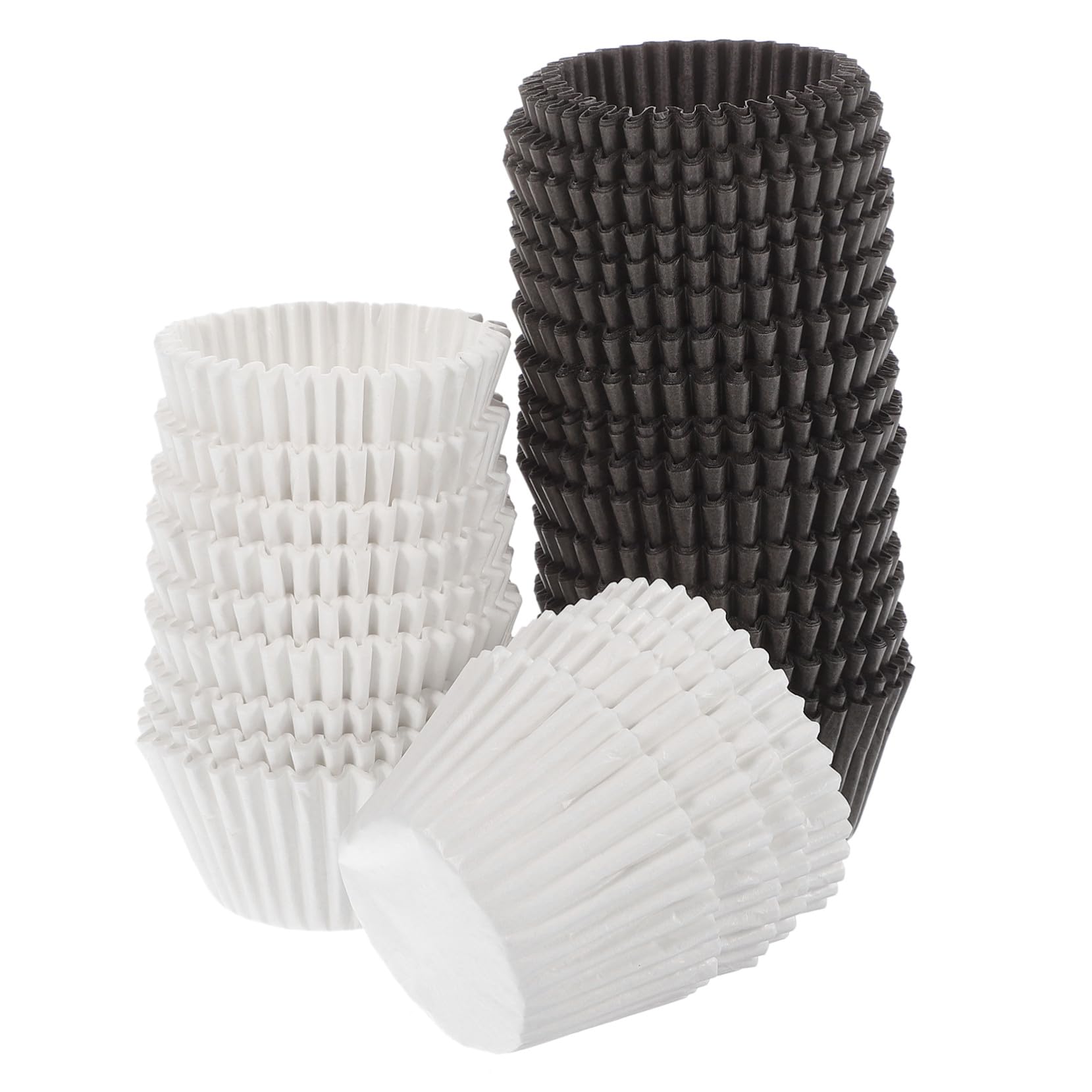 1000 Moldes de Papel para Cupcakes y Muffins de Gran Tamaño | Papel Antigrasa, Textura Firme Olor, para Postres en Baby Showers y Bodas