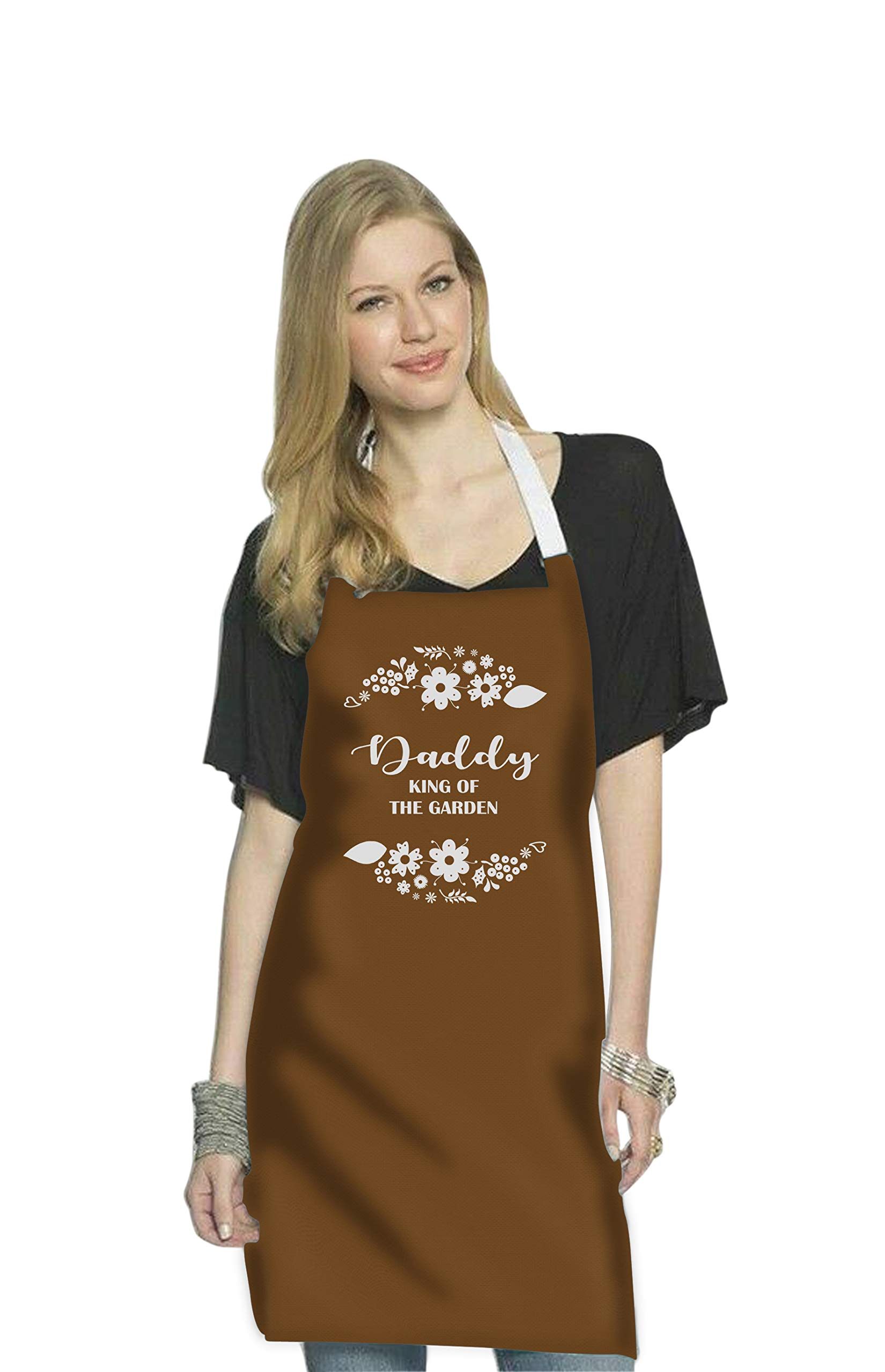RADANYA Funny Aprons Daddy King of The Garden Cooking Kitchen Aprons for Men