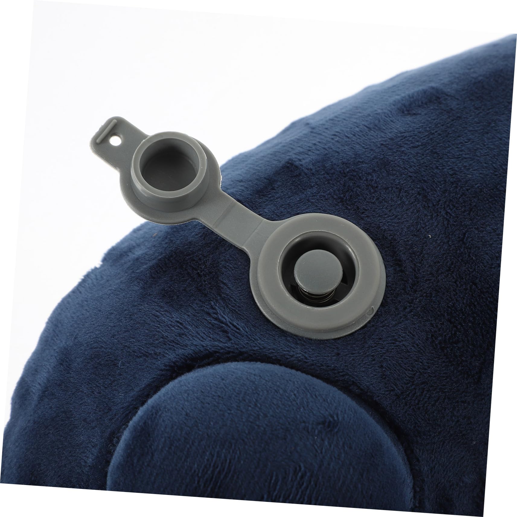 Zerodeko Almohada Flocada Cuello De Viaje Almohada De Viaje para El Cuello De Avión En Forma De u Cojín De e para El Cojín Inflable para El De Vuelo Blue