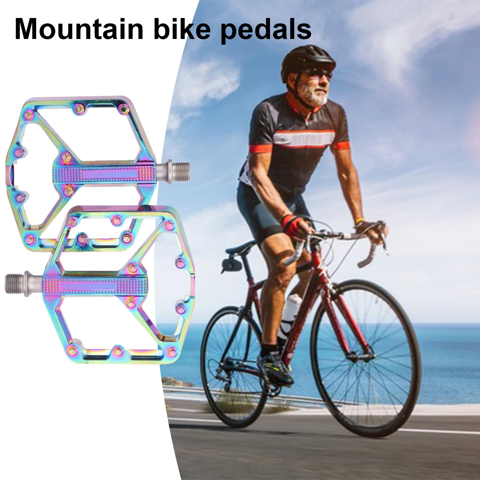 Pedales para Bicicleta de Montaña Aleación De Aluminio Rodamiento DU