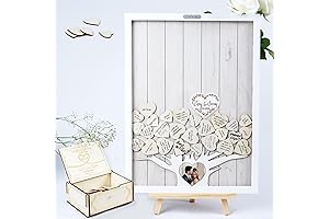 Heart Drop Guest Book - Rustic Wedding Guest Book Alternative