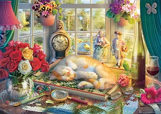 Schmidt 59789 Puzzlezeit mit Katze, 1000 Teile Puzzle