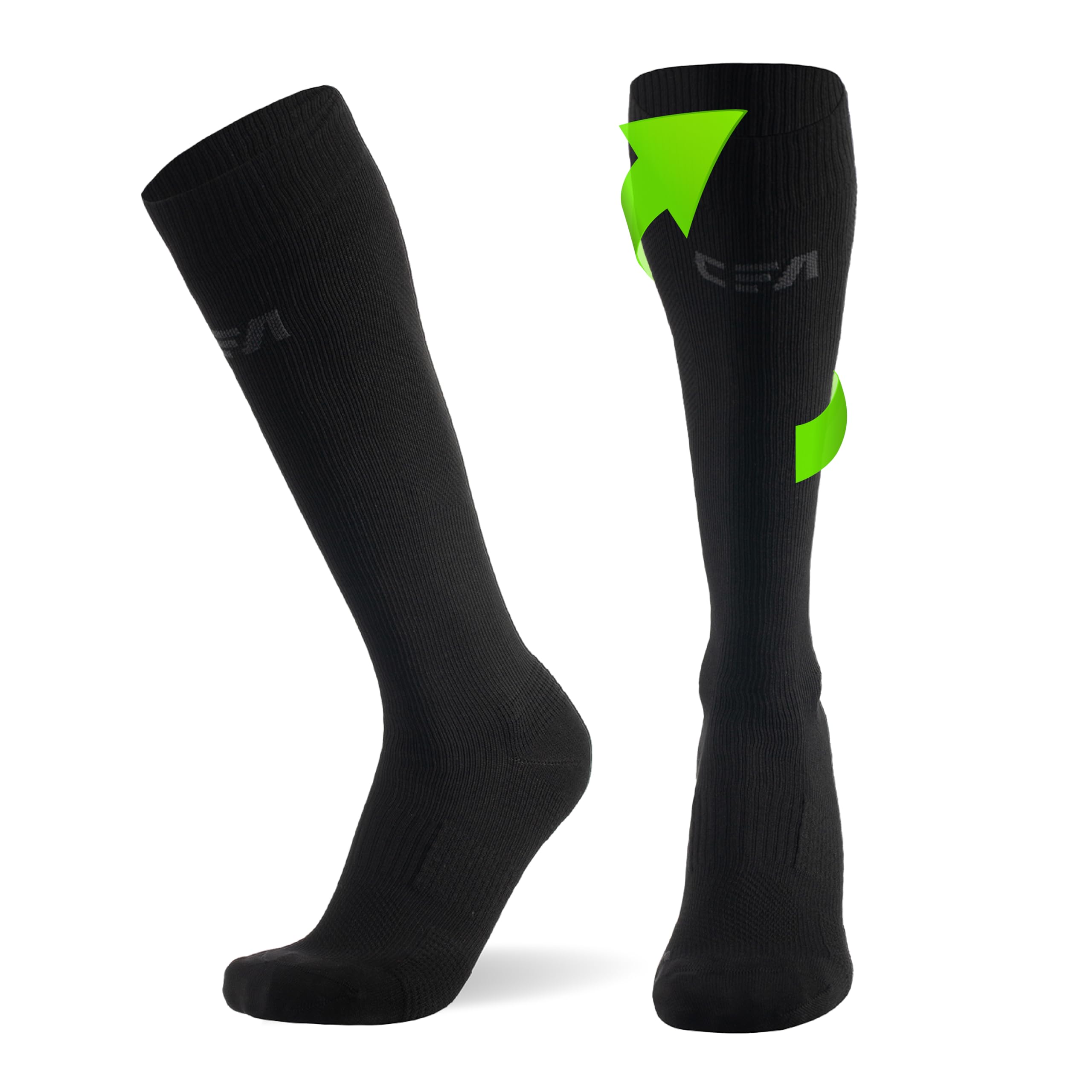 CFA V1 Calcetines Compresion Mujer y Hombre Graduada Antiampollas, Ideales Para El Deporte | Modelo Hasta La Rodilla | Soporte De Tobillo Y Arco | Diseño Danés | Fabricado En Portugal — view 12