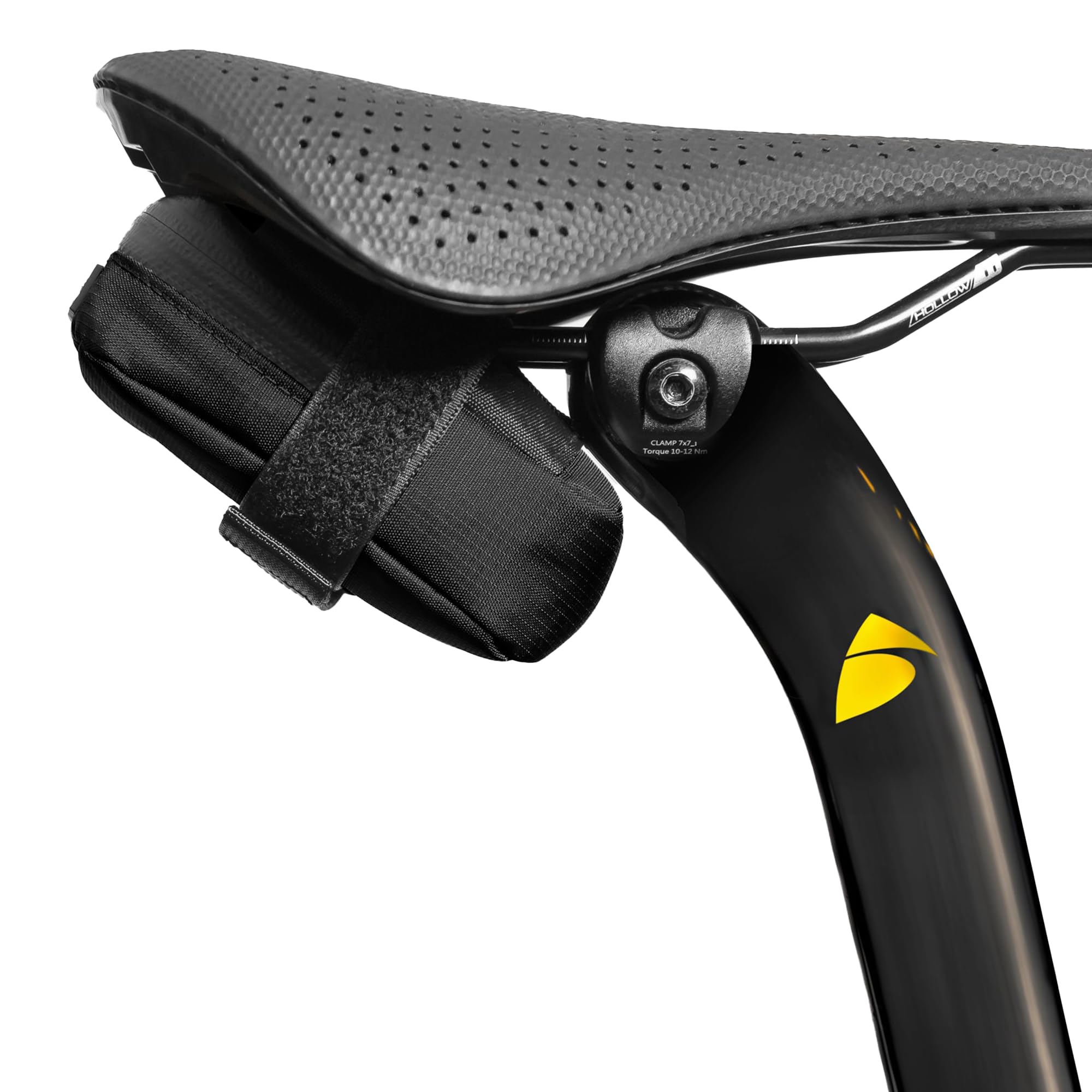 ALMSTHRE Compact Bike Saddle Bag – Midnight Black | 0.3L Bike Seat Bag (3