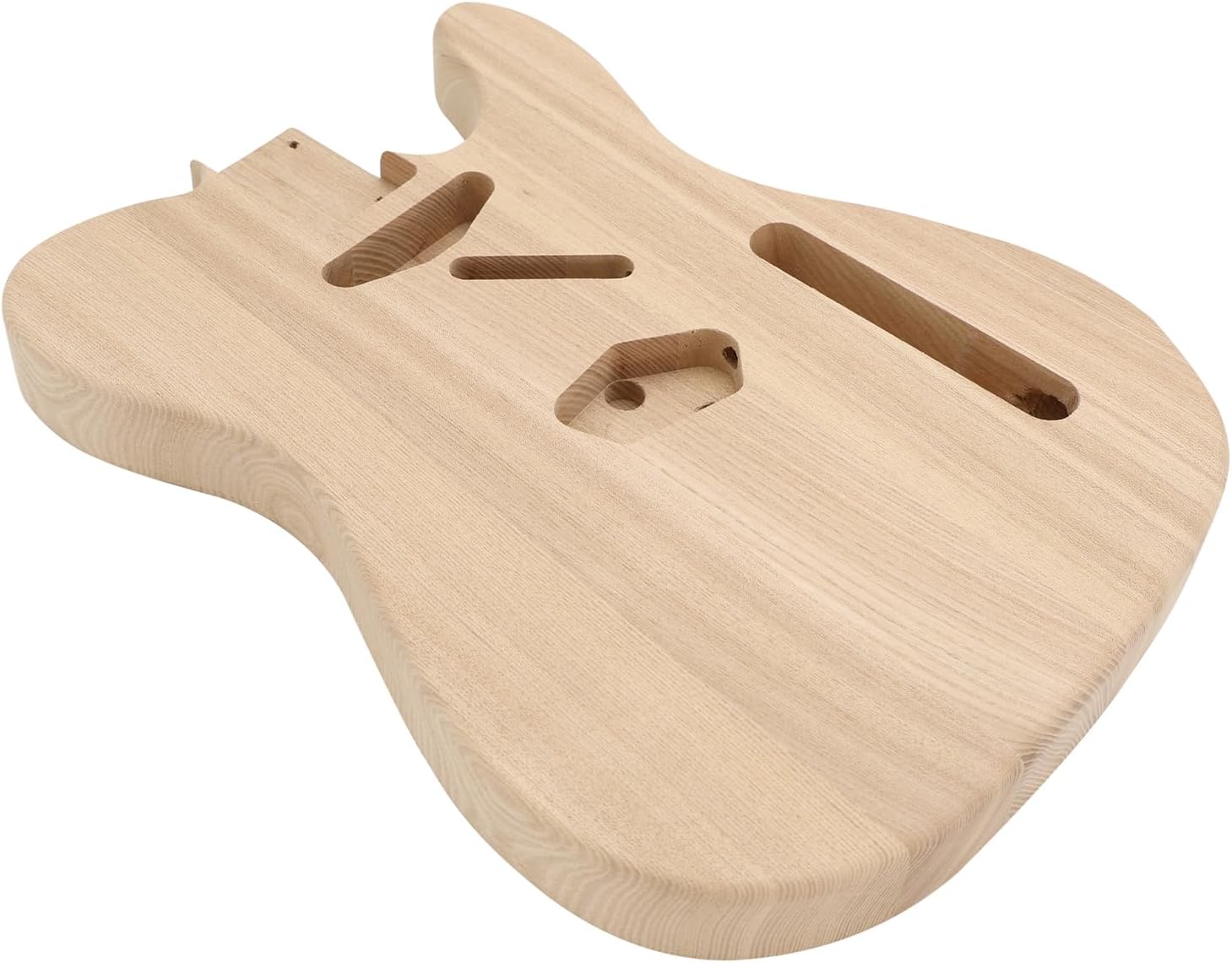Unfinished Electric Guitar Body Ash Wood Tele Style S-S or H-S Route Right Handed DIY Guitar Body Natural.