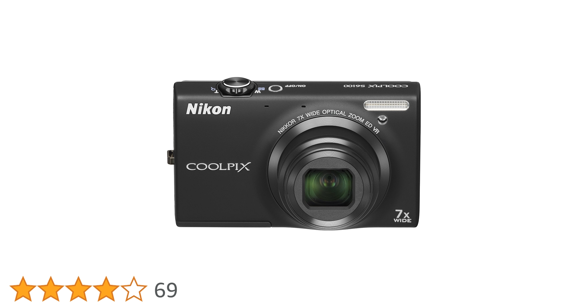 Amazon | NikonデジタルカメラCOOLPIX S6100 ノーブルブラック S6100BK