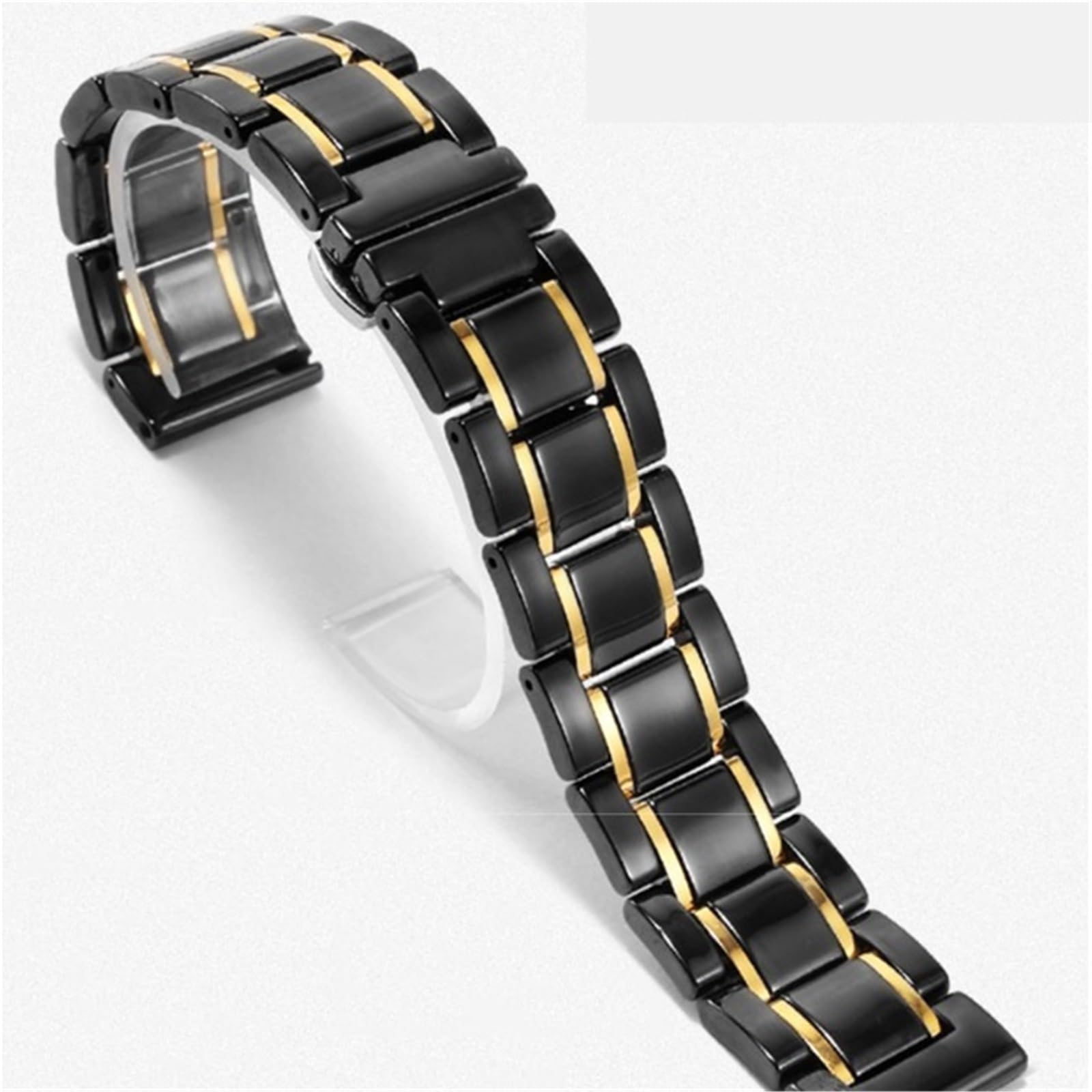 cinturino dell'orologio Cinturino in ceramica nera alla moda da 20 mm 22 Accessori polso classici durevoli e confortevoli lavoro