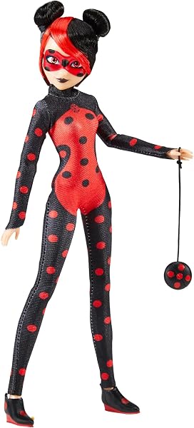 BANDAI - Miraculous - Poupée articulée Shadybug - Version Alternative Ladybug Dessin animé Miraculous World Paris - Licence Officielle - Poupée Mannequin 26 cm - Jouet Enfant 4 Ans et + - P50159 - 4