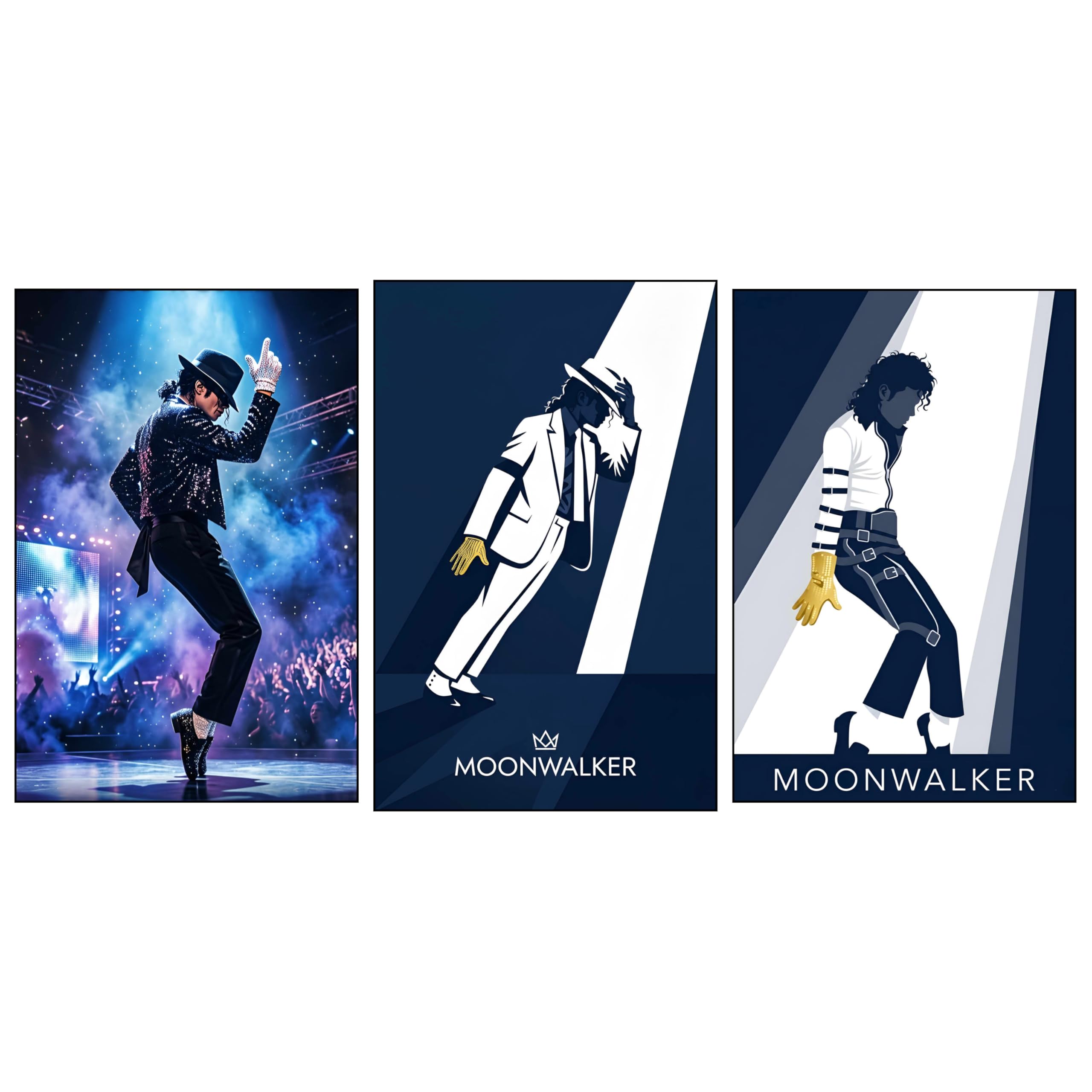 Wrap & Wish Michael Jackson Wall Posters Set (A3 Size, 12x18 Inch