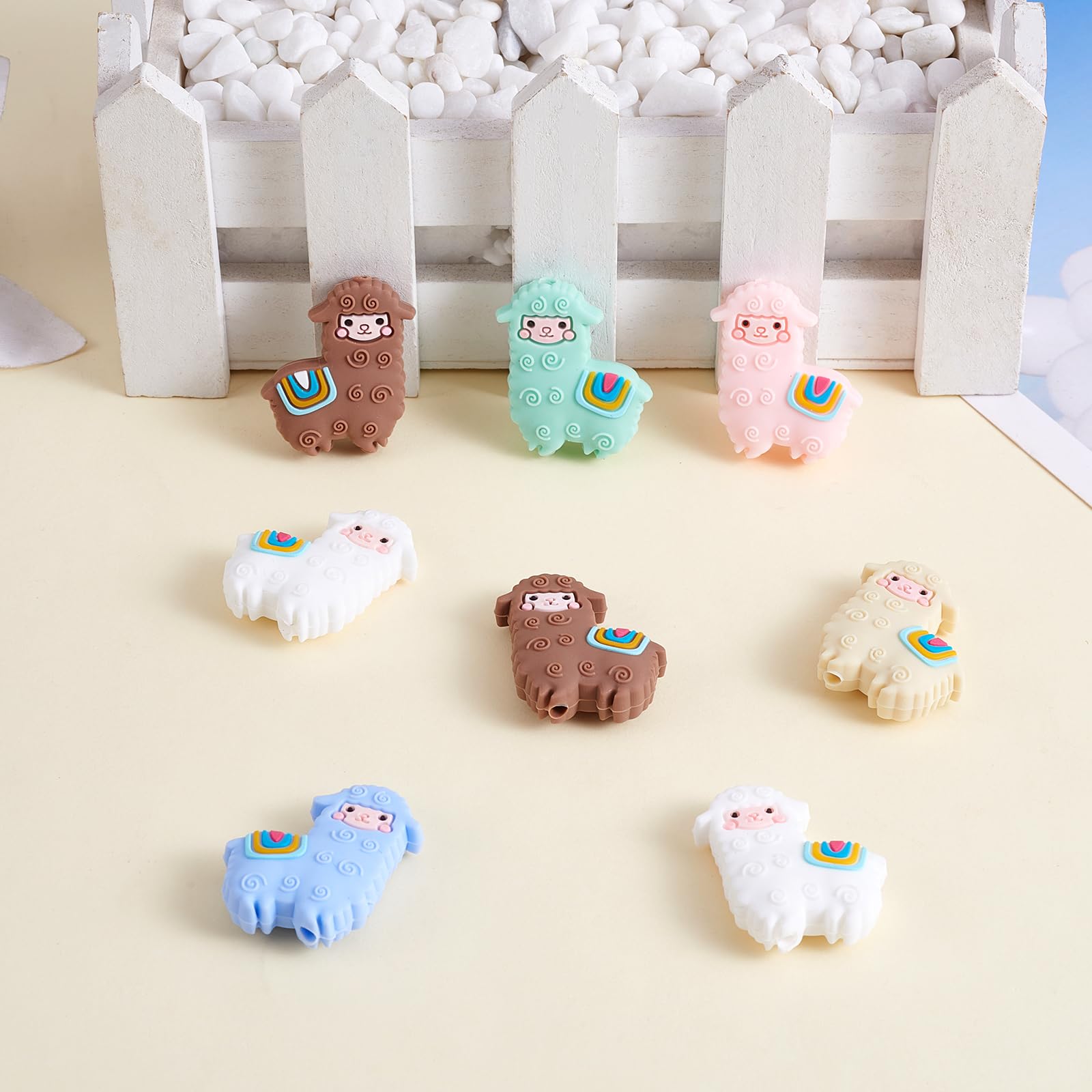 WEWAYSMILE 12pcs Silicone Round Beads Making Kit, Silicone Beads Bulk, Round Silicone Beads - Image 3