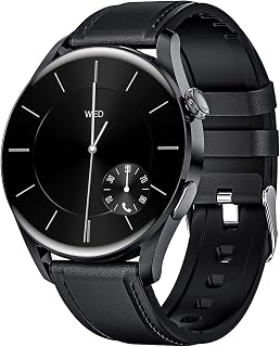 AMITVA 1,3'' Smart Watch Met Bellen, Slaapmonitor, 24 Sportmodi Stappenteller IP68 Waterdichte Smart Horloges Voor Dames Heren Voor Android & Ios