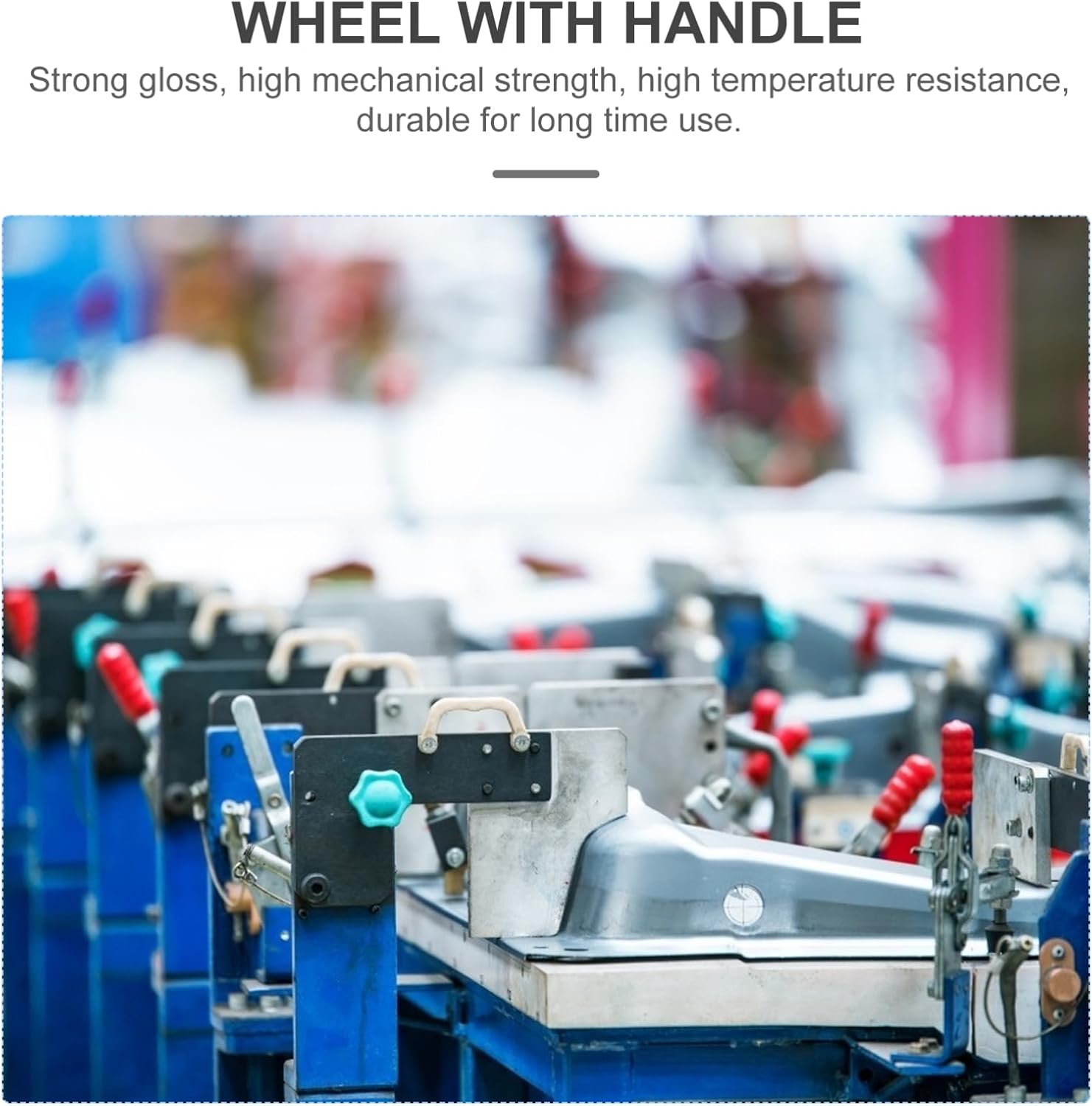 Round Hand Wheel Mechanical Crank Handle Versatile Disassemble Wheel for Industrial Tools and Grinders and Lightweight Design for Repetitive Rotational Movements