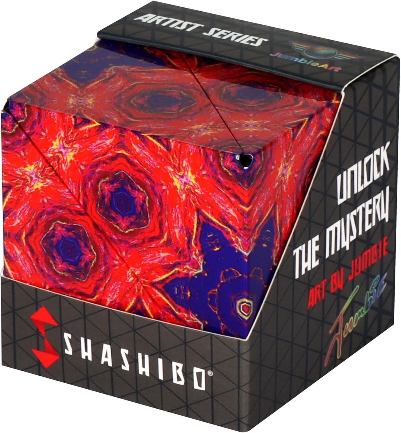 Shashibo Formwechsel-Box – Preisgekrönter, patentierter Zappelwürfel mit 36 Seltenerdmagneten – lässt Sich in über 100 Formen verwandeln (Fire Goddess)