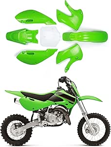 White Plastic Fairing Fender Kit For KLX110 Style 125cc Pit Pro Dirt Bikes - Front Placement