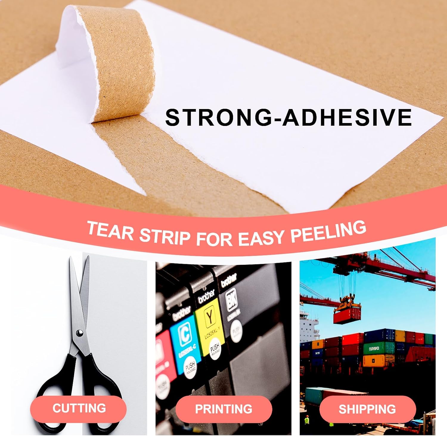 2" x 4" Shipping Labels, Address Labels, Mailing Stickers Compatible for Laser/Inkjet Printers - Matte White, 10 Up per Sheet, 40 Sheets - Image 5