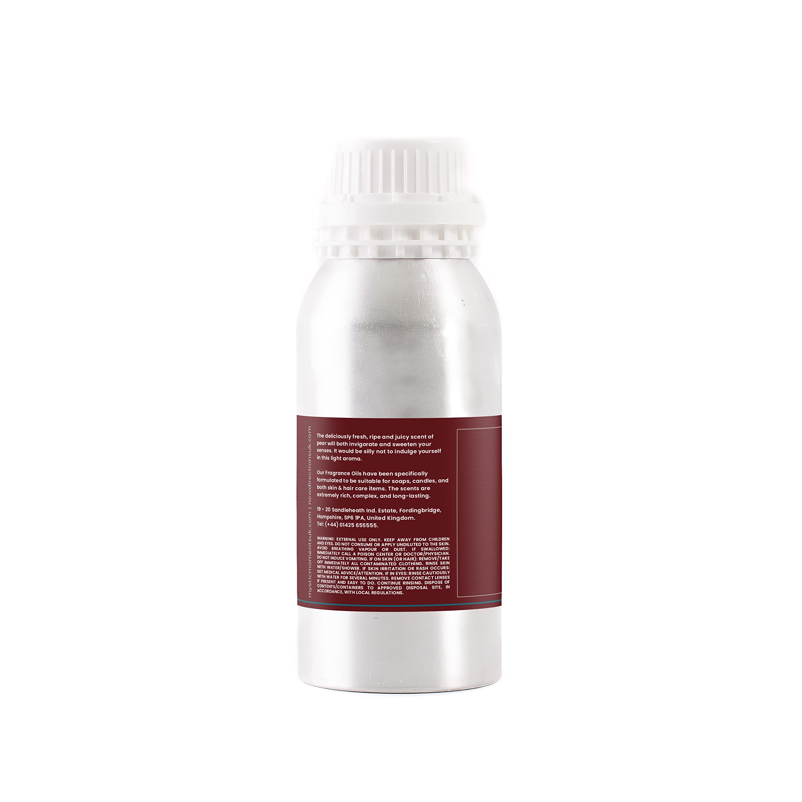 Mystic Moments | Huile parfumée Poire | 1Kg | Poire: un parfum aux notes fraîches et juteuses de poire, pour bougies, savons, fondants parfumés et diffuseurs.