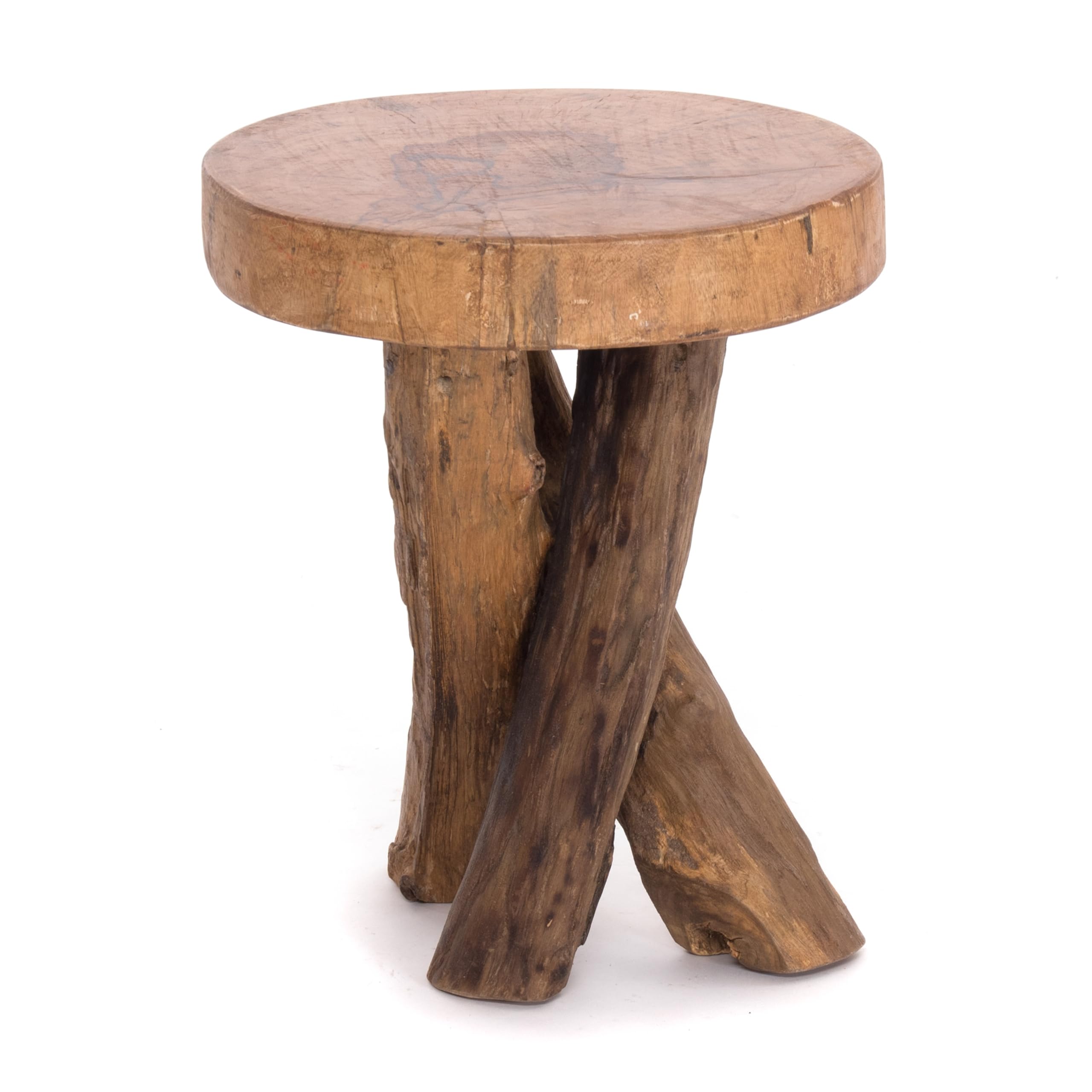 Rustic Teak Rustic Teak Wood Slab Stool Table Danzrusticcreations Teak Wood Block