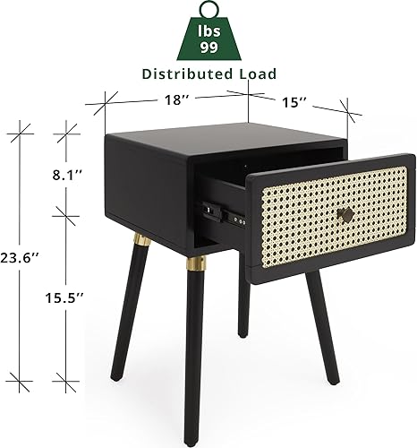 Miniatura 65 de Bme Dinkee - Base de cama de tamaño matrimonial sin cabecera, 15 pulgadas, minimalista y moderna, madera de acacia, 12 listones de madera para