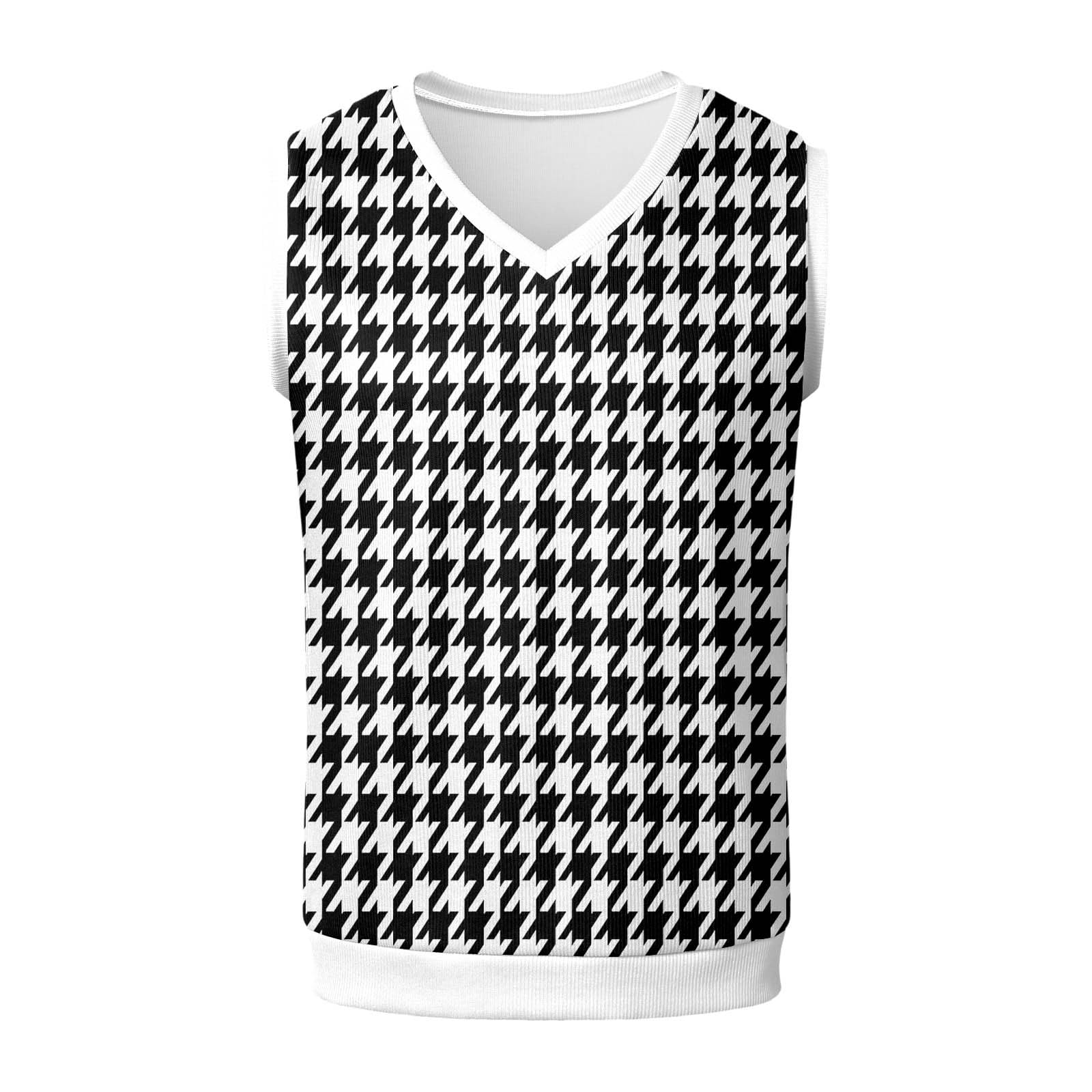 Pullunder Herren Ärmellose Strickweste Slim Fit Gestrickt Pulloverwestee Klassische Business Golfweste Wollweste Strickwaren Diamant West Dick Strickwesten Strickpullover Herren